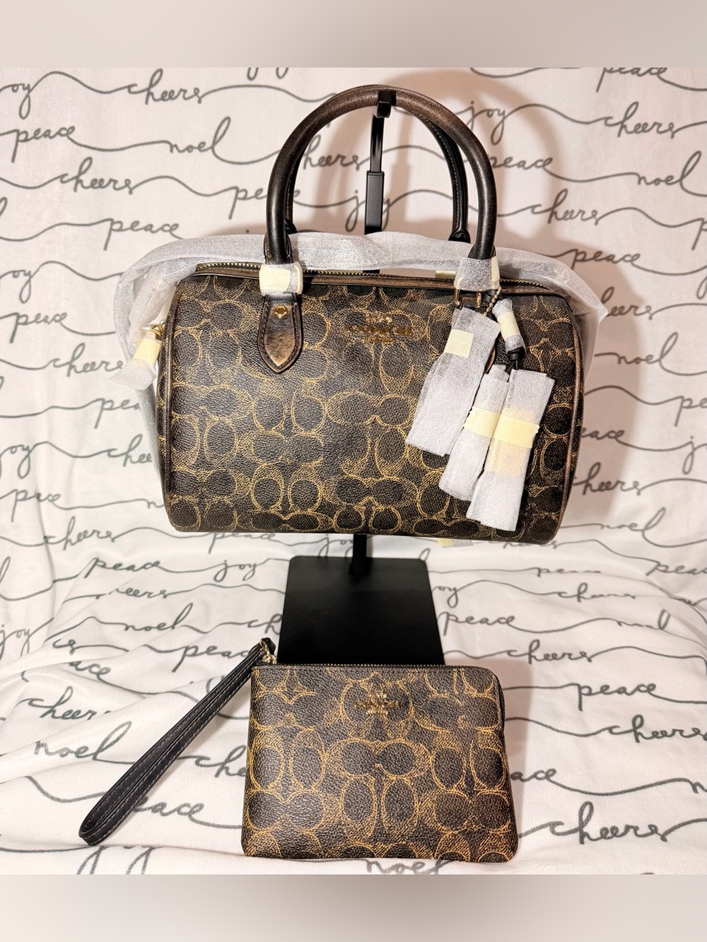 Coach Rowan Satchel Bag
In Loved Signature Canvas With Charms +matching wristlet